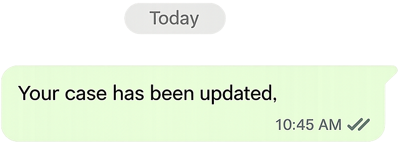 Notificación de caso actualizado USCIS